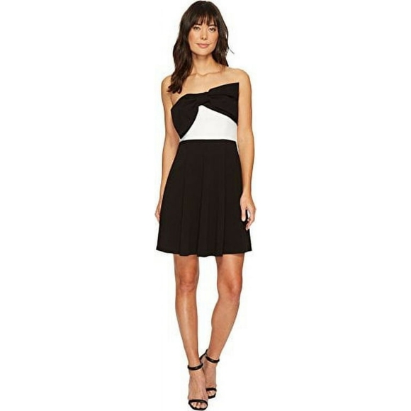 NWT, CeCe Colorblock Bow Dress (flaws) - Picture 1 of 16